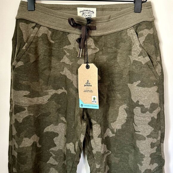 NWT Prana Cozy Up Ankle Jogger Sweatpant in Sage Camo - Size Small - Picture 6 of 14
